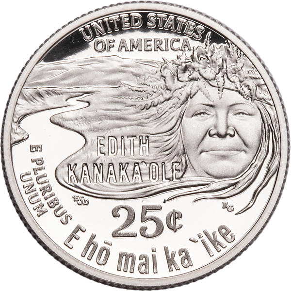 2023-S 99.9% Silver Kanaka'ole Quarter Proof | LittletonCoin