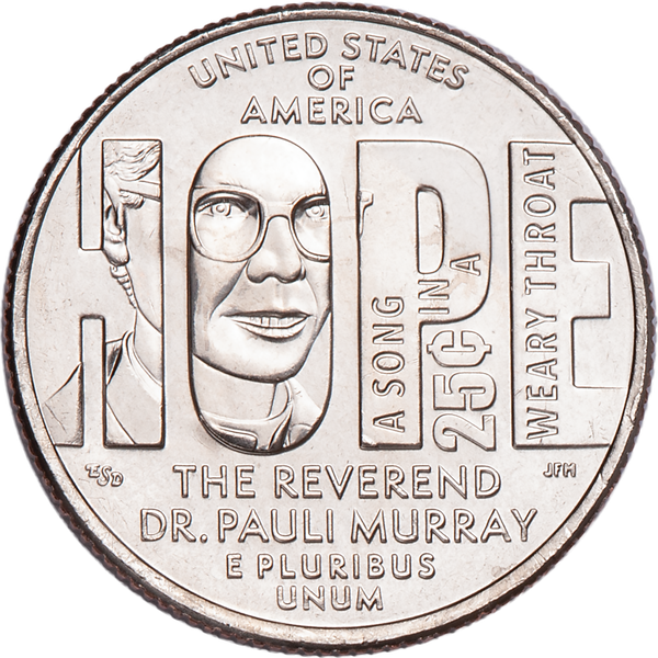 2024-D Rev. Dr. Pauli Murray U.S. Women Quarter