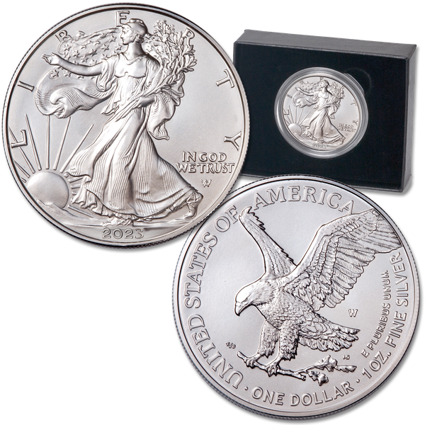 2023-W Burnished American Eagle Silver Dollar
