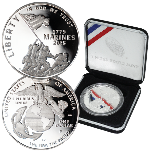 2025-P Marine Corps 250th Anniversary Silver Dollar