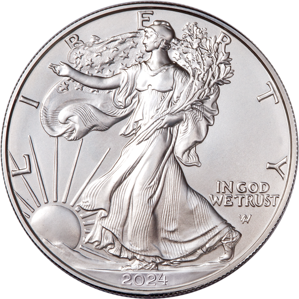 2024-W Burnished American Eagle Silver Dollar