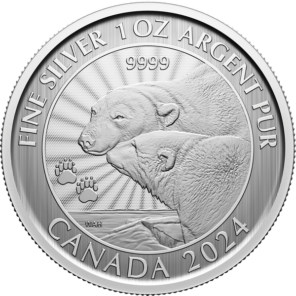 2024 Canada 1 oz. Silver $5 Polar Bear