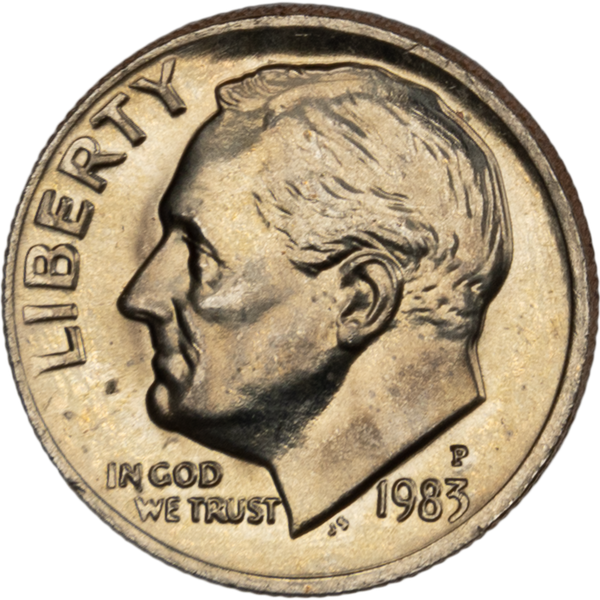 1983-P Roosevelt Dime