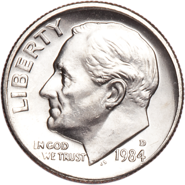 1984-D Roosevelt Dime
