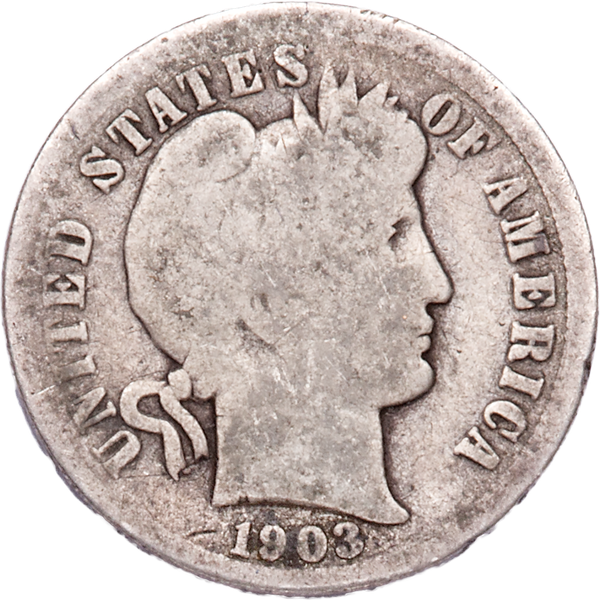 1903 Barber Silver Dime