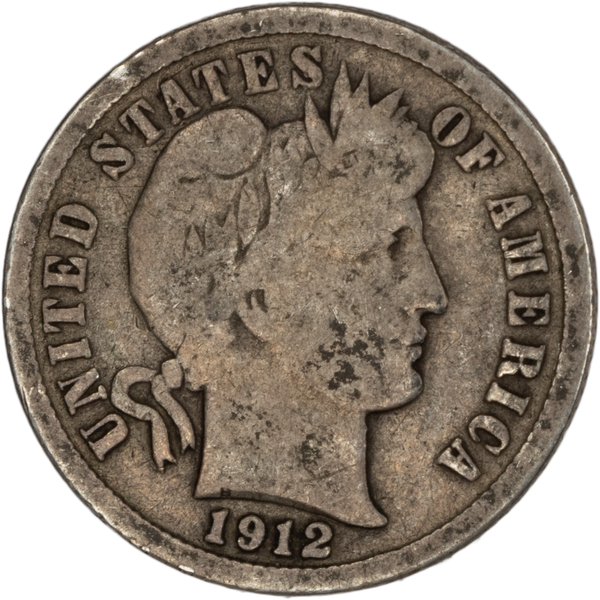 1912-D Barber Silver Dime G