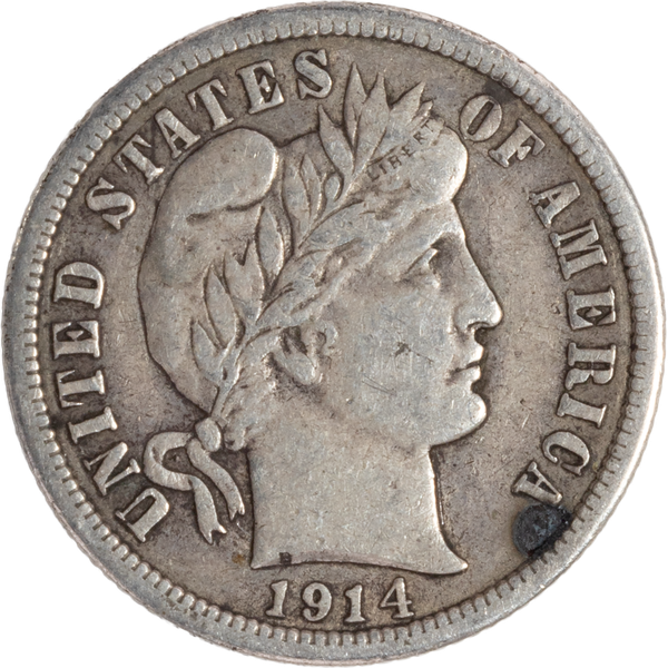 1914 Barber Silver Dime CIRC | Littleton Coin Company