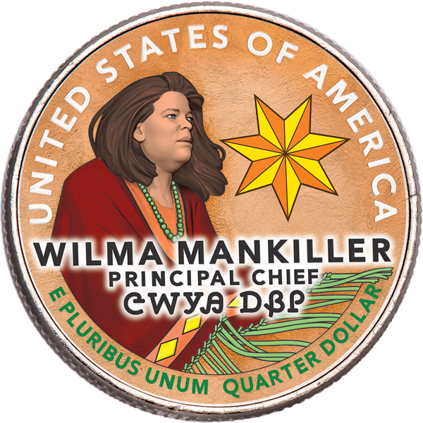 2022 Colorized Wilma Mankiller U.S. Women Quarter