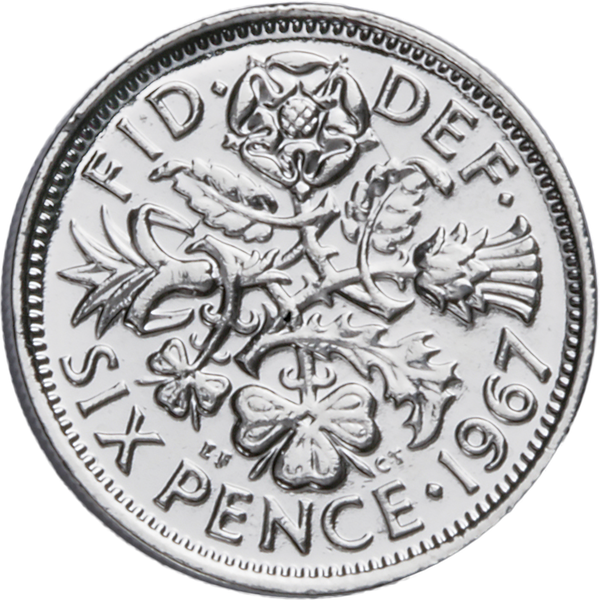 1947-1967 Silver-Plated Great Britain Sixpence | Littleton Coin