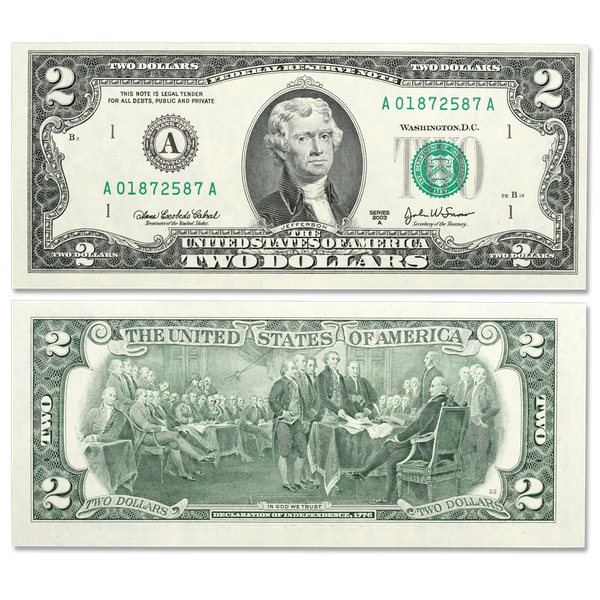 $2 Federal Reserve Note