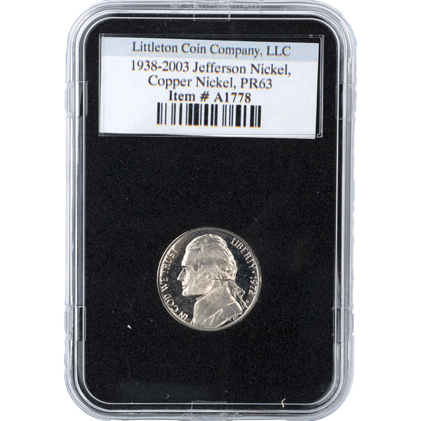 値下げ！レアUSAシェイプ美品rustyBaliSingleグッドサイズ5’10 1938-2003 Jefferson Nickel Copper Nickel in Deluxe Holder