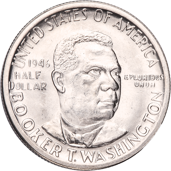 1946-1951 Booker T. Washington Memorial Silver Half Dollar