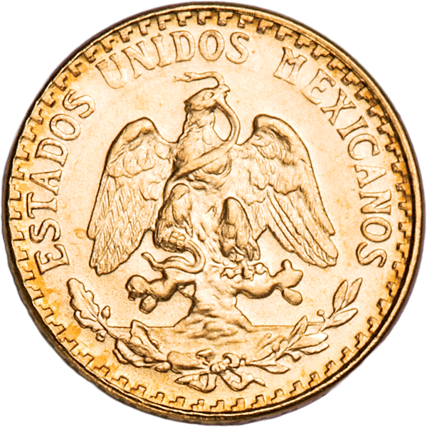 20th Century Mexico 2 Pesos Gold Re-strike UNC