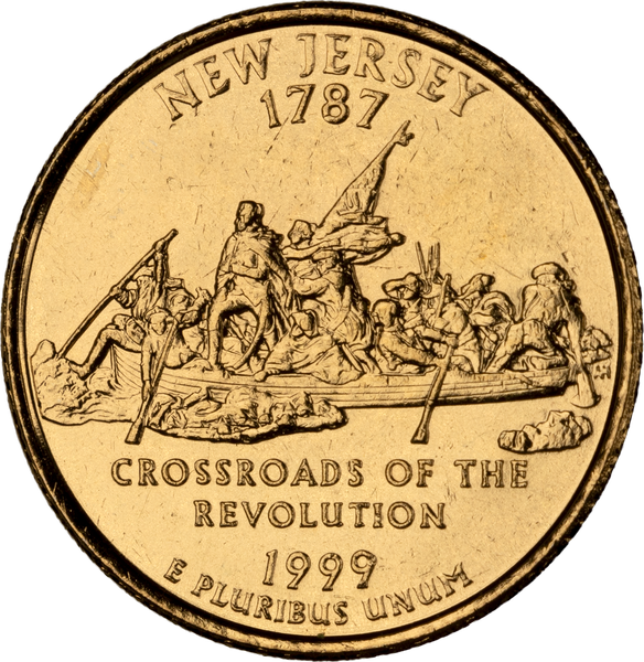 1999 Gold-Plated New Jersey Quarter