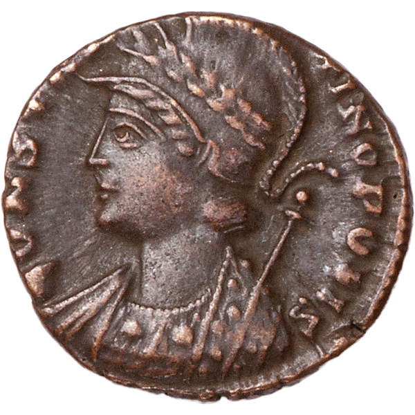 A.D. 330-335 Constantine I Constantinopolis Victory, Angel Reverse