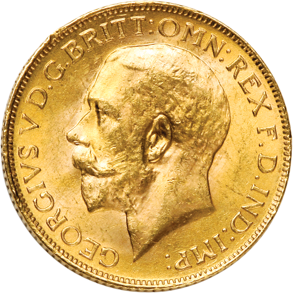 1911-1932 Great Britain Gold Sovereign, King George V, Circulated