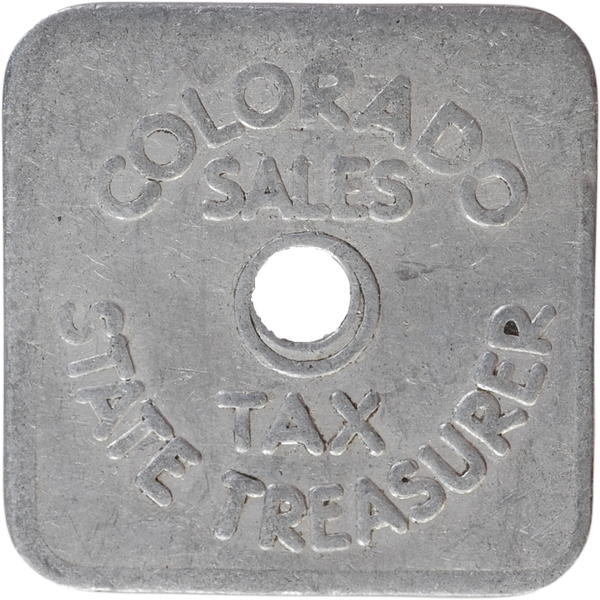 Colorado 1/5¢  Aluminum State Tax Token