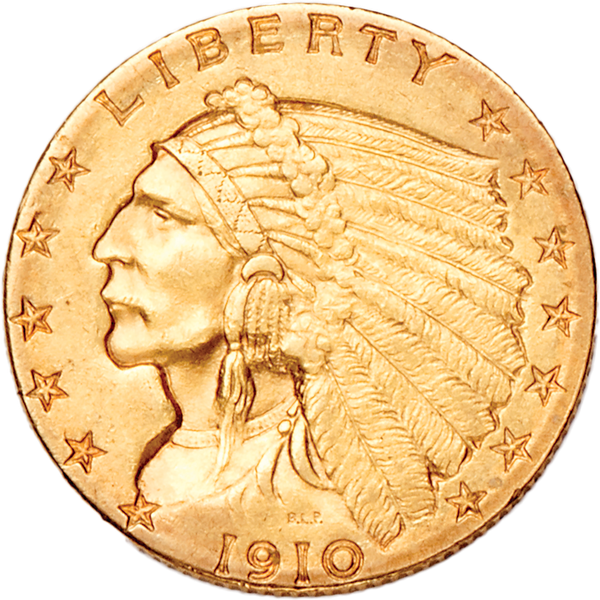 1908-1929 Indian Head $2.50 Gold Quarter Eagle