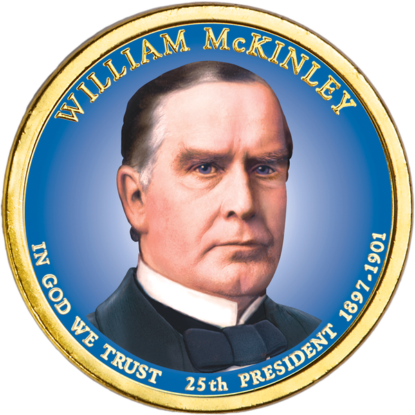 2013 Colorized William McKinley Presidential Dollar