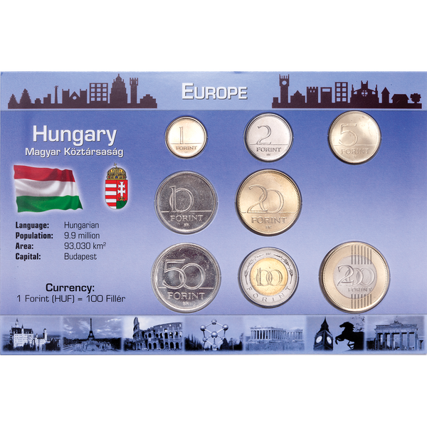 Hungary Coin Set in Custom Holder