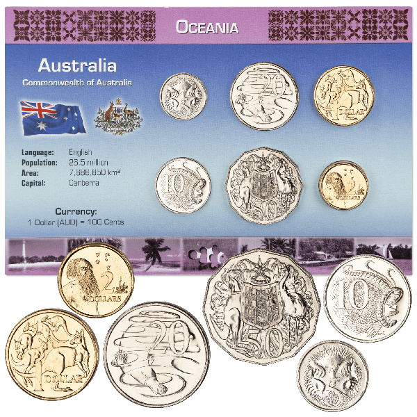 Australia Coin Set in Custom Holder | Littleton Coin Company