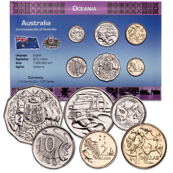 Australia Coin Set in Custom Holder