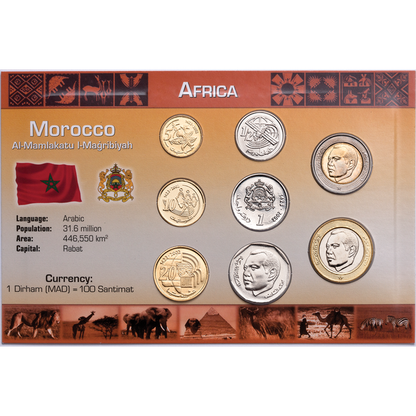 Morocco Coin Set in Custom Holder | Littleton Coin Company
