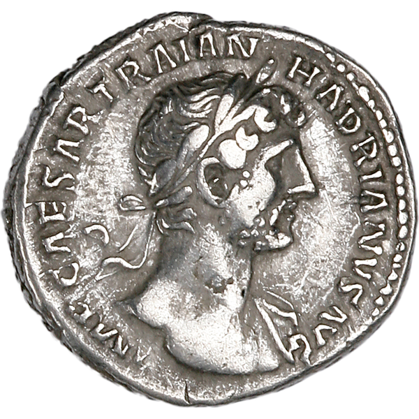 A.D. 117 - 138 Hadrian Silver Denarius