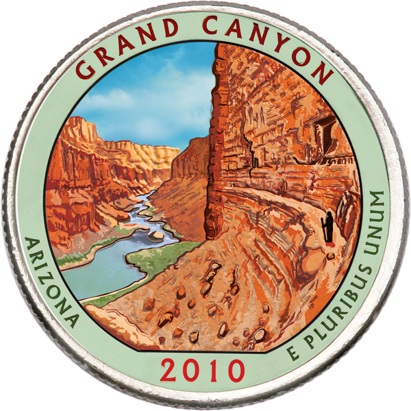 2010 Colorized Grand Canyon National Park Quarter