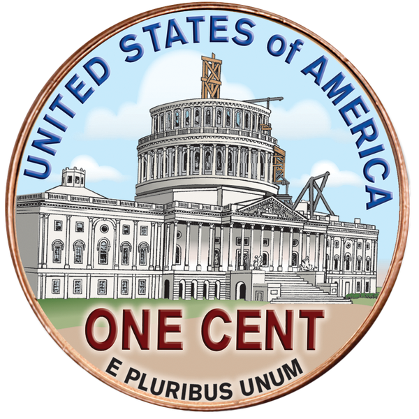 2009 Colorized Lincoln Presidency Cent