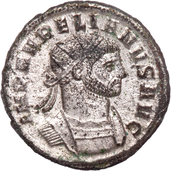 A.D. 270-275 Aurelian Bronze Silvered Antoninianus