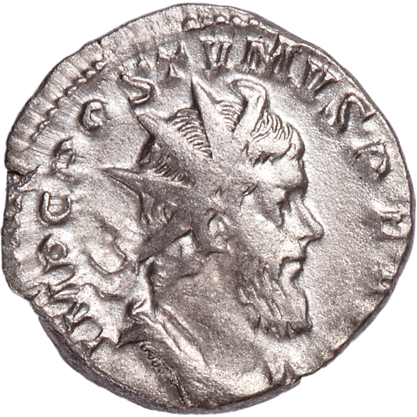 A.D. 260-269 Postumus Silver Antoninianus, Hercules Reverse