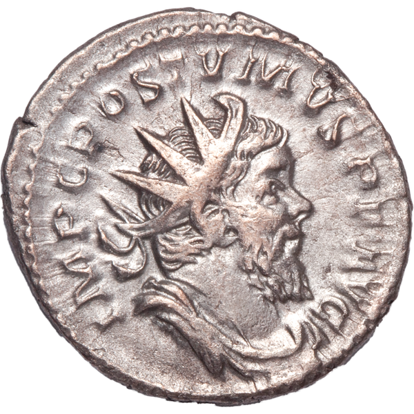 A.D. 260-269 Postumus Silver Antoninianus Moneta