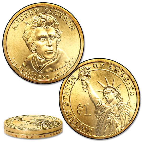 2008 Andrew Jackson Presidential Dollar Error, Missing Edge Lettering