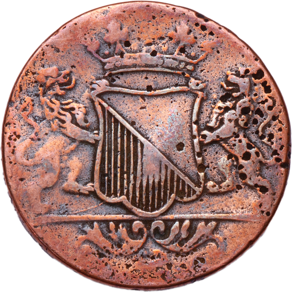 1726-1794 Copper Duit - 