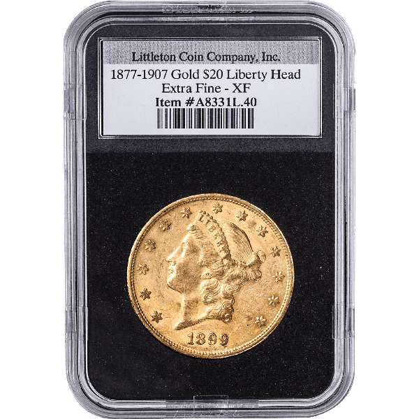 1877-1907 Gold $20 Liberty Head in Holder | Littleton Coin Company