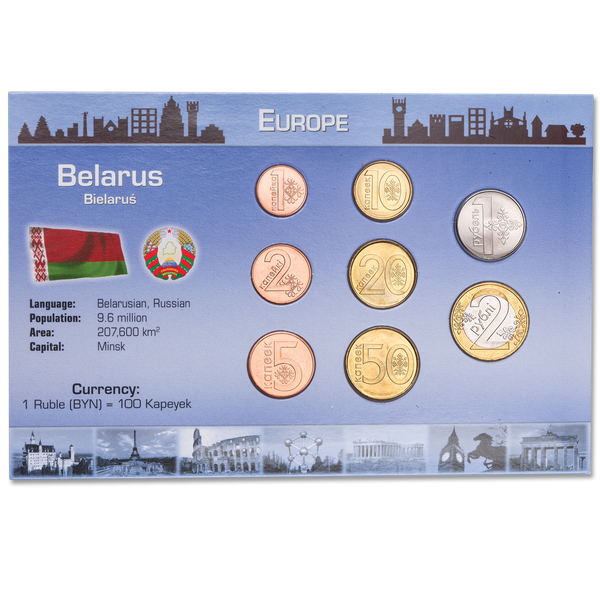 Belarus Coin Set in Custom Holder