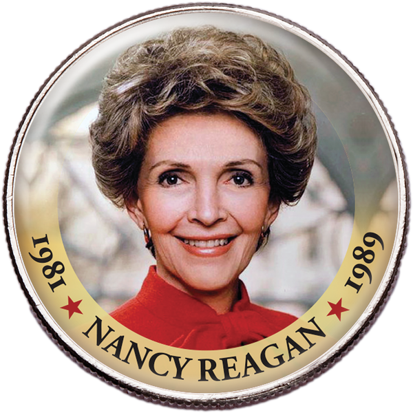 Colorized First Spouses of America Half Dollar - Nancy Reagan