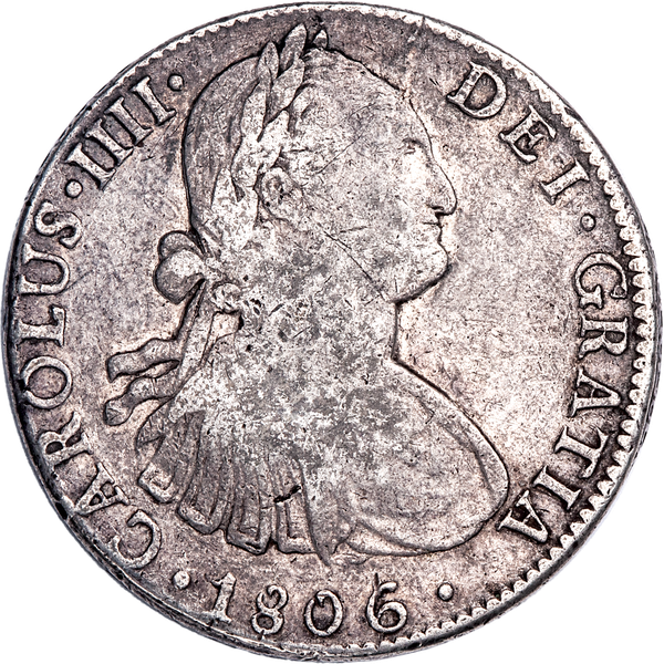 1791-1808 Charles IV Spanish Silver 8 Reales