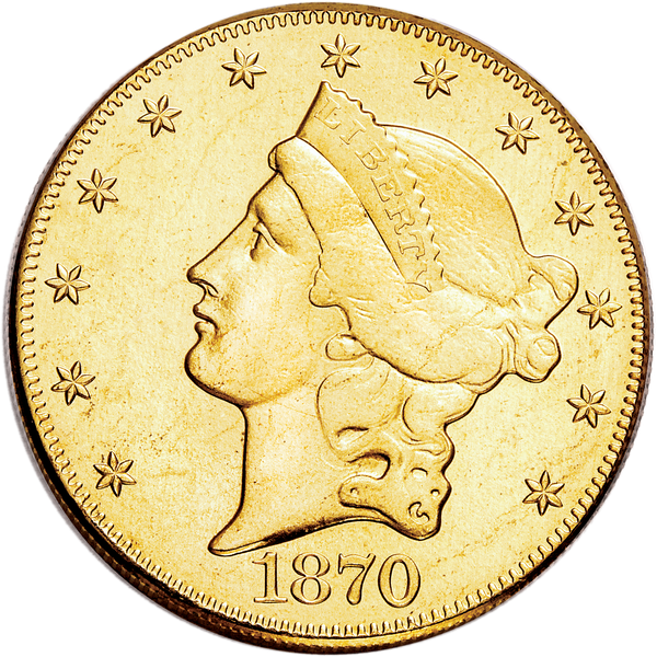 Gold-Plated Copper $20 Gold Liberty Head Replica