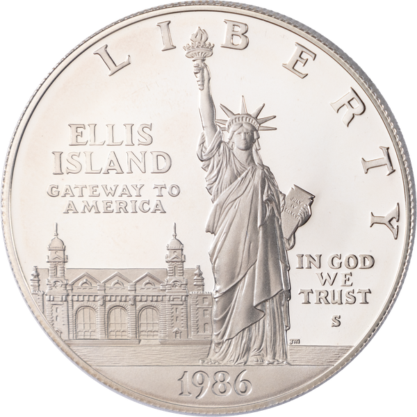 1986 Statue of Liberty Silver Dollar