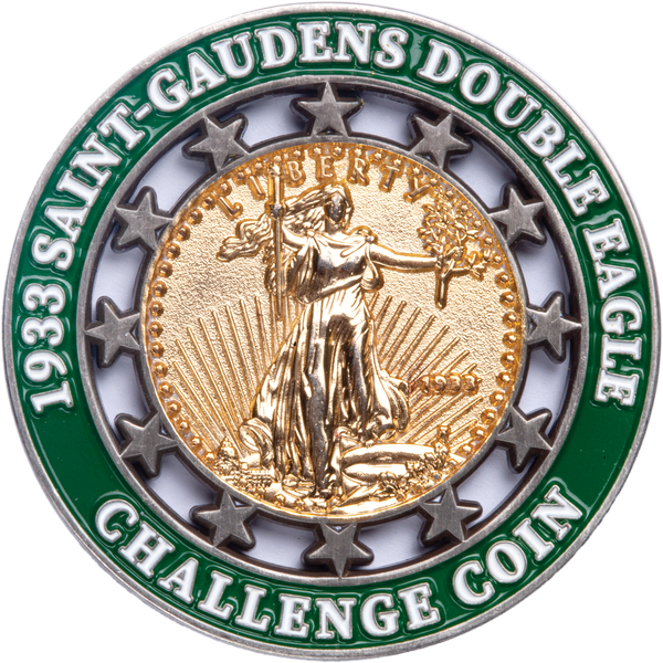 1933 $20 Saint-Gaudens Gold Piece Challenge Coin