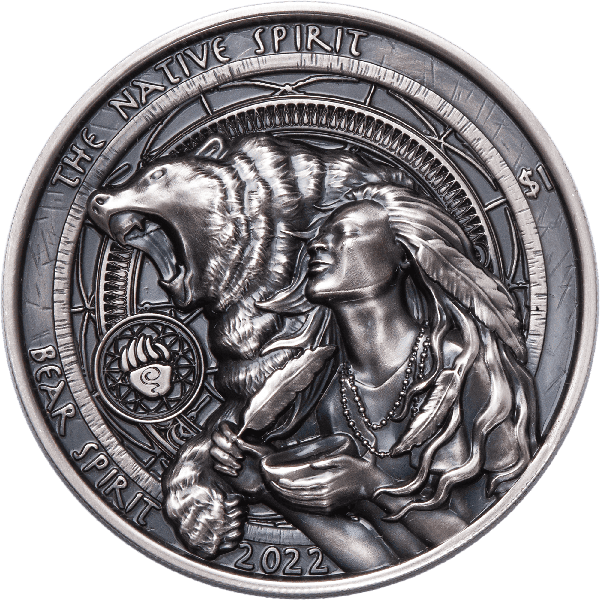 2022 1 oz. Silver Native Spirit Bear Dollar | Littleton Coin Company