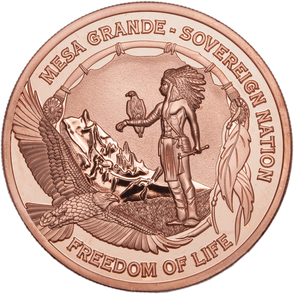 2022 Mesa Grande 5 oz. Copper $1 Rain Dancer |Littleton Coin