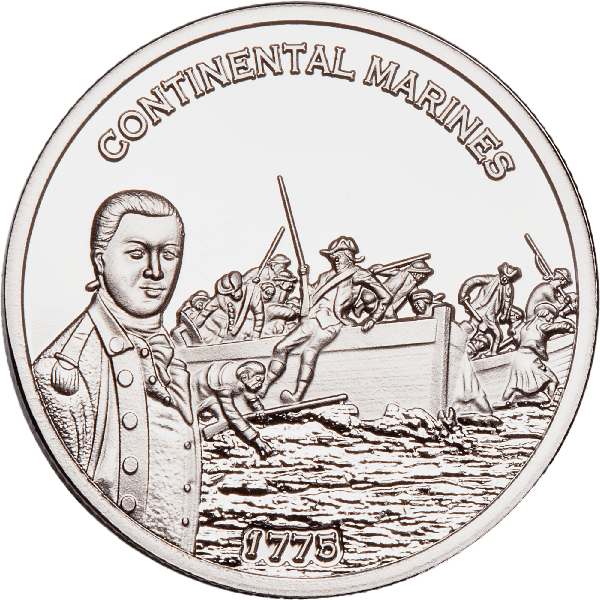 America 250th Niue Half Dollar Continental Marines | Littleton