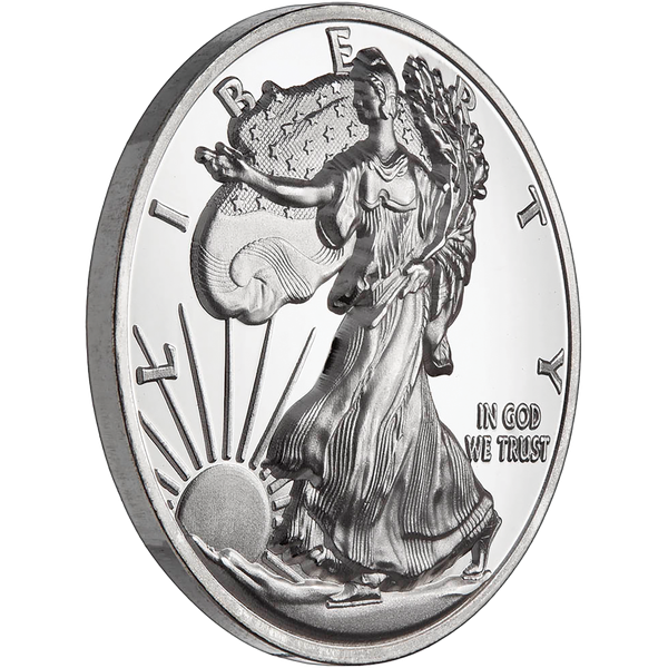 Walking Liberty Curved 1 oz. Silver Round | Littleton Coin