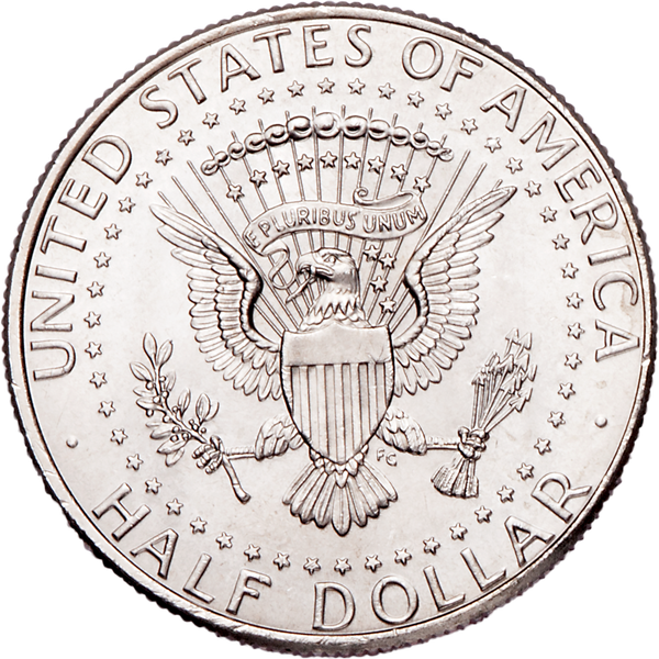 Colorized Kennedy Half Dollar World Wildlife Coin - Orange
