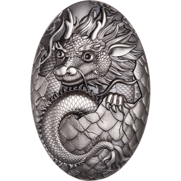 2024 Djibouti 5 oz Silver Year of the Dragon |Littleton Coin