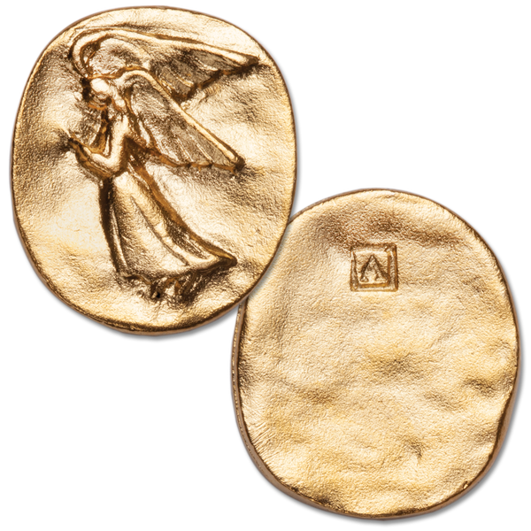 Gold-Plated Guardian Angel Pocket Charm