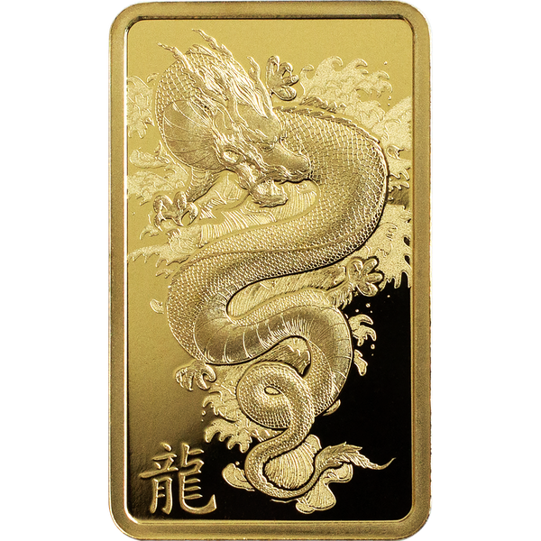 2024 5 gram Gold Year of the Dragon Bar